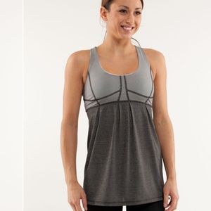 Lululemon Athletica Gray Sleeveless Fitted Tank Top